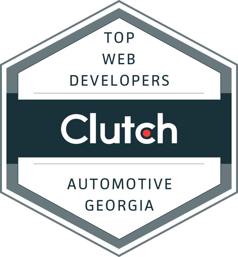 Clutch badge for Top Web Developers, Automotive, Georgia